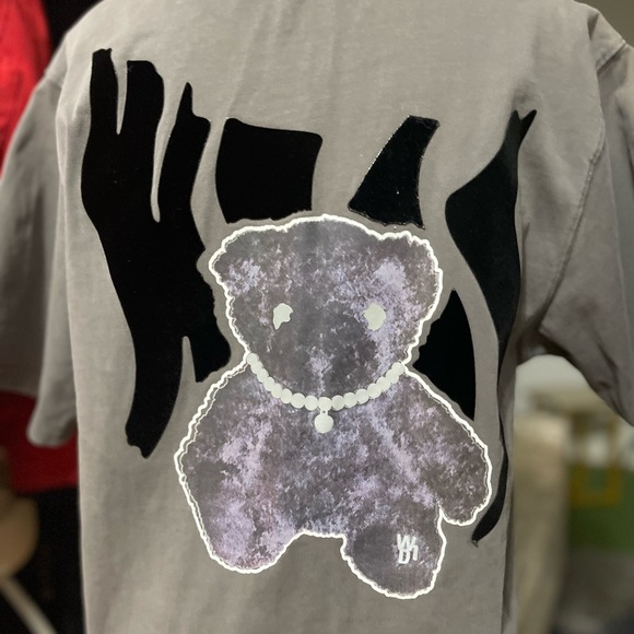 EUC Men’s X-Small/Women’s Small We11done Oversized Glow-in-the-Dark Teddy Tee - Picture 7 of 12